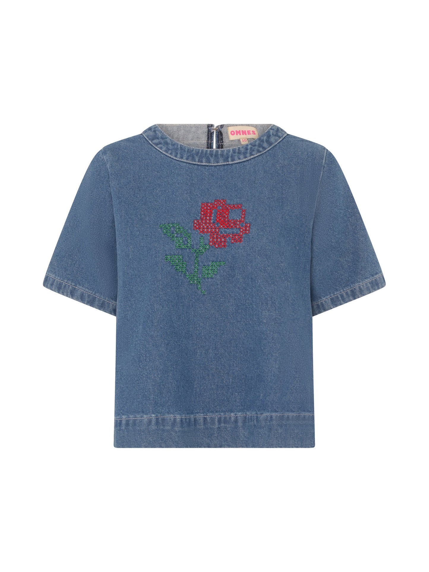 Cally Blouse in Mid Wash