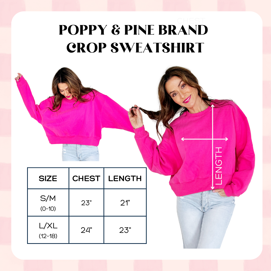 Calm Your Mitts Softball Crop Sweatshirt