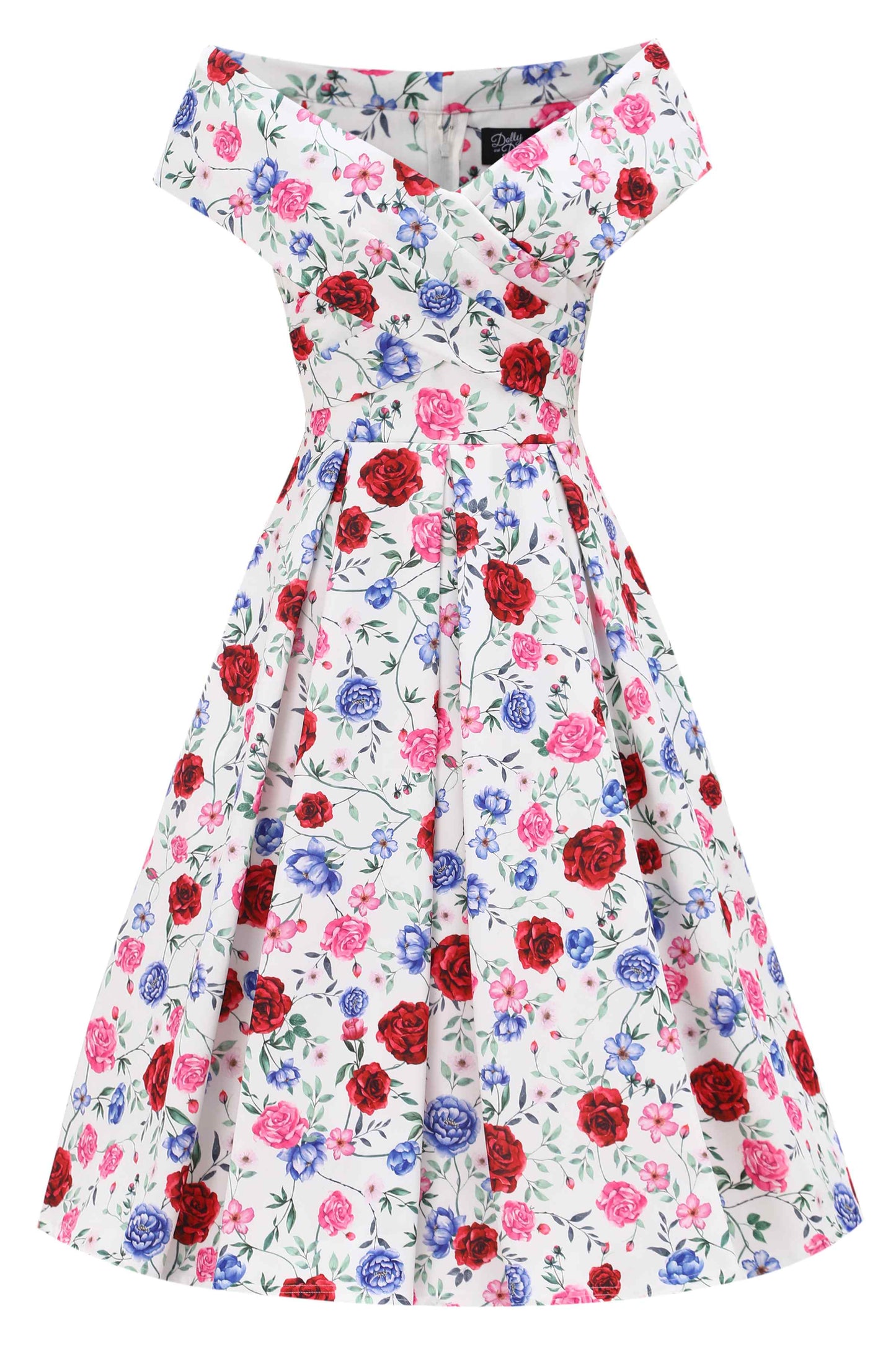 Beverly Rose Off Shoulder Dress In White