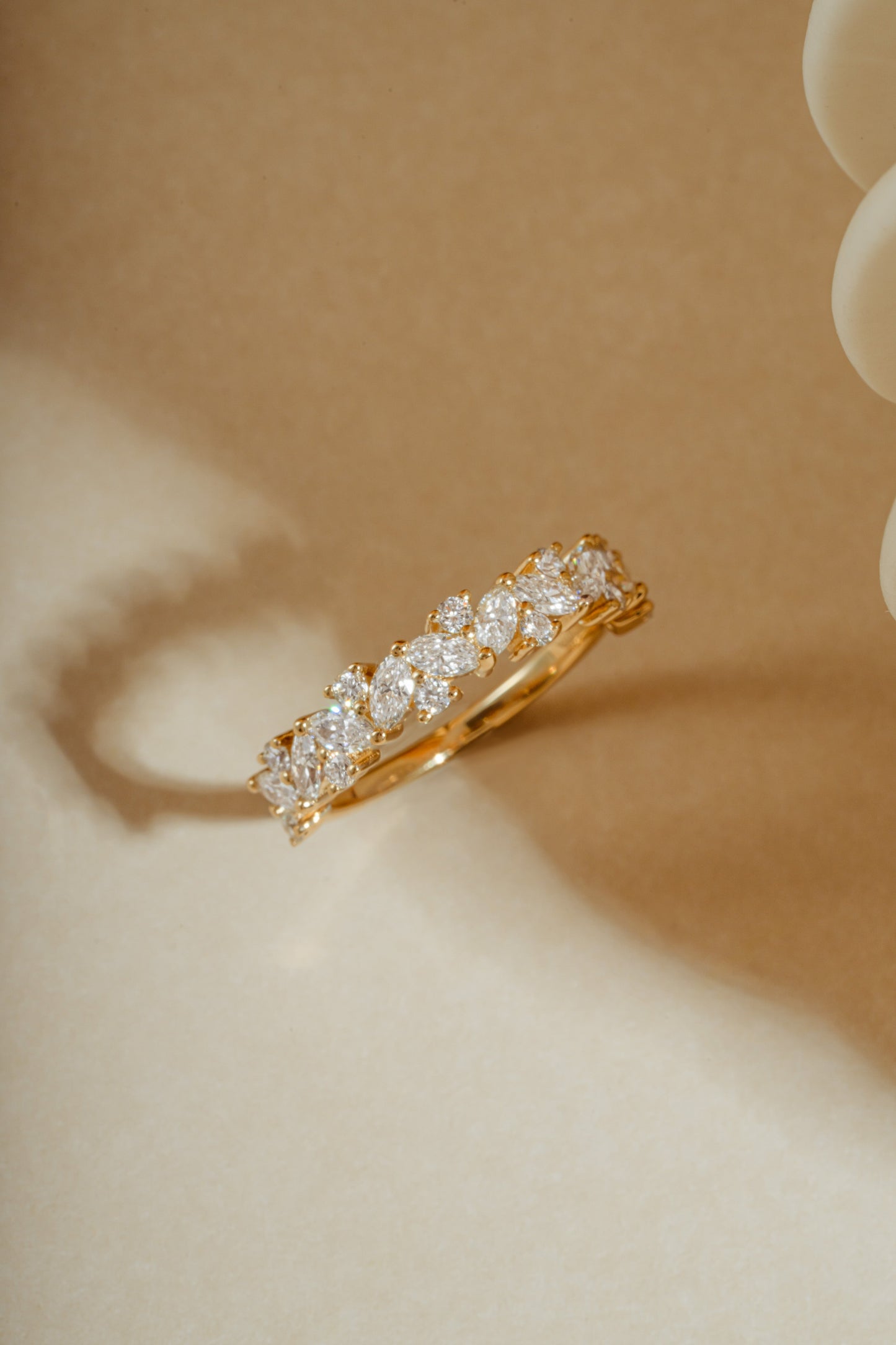 14K Solid Gold Multi Stone Lab Grown Diamond Ring