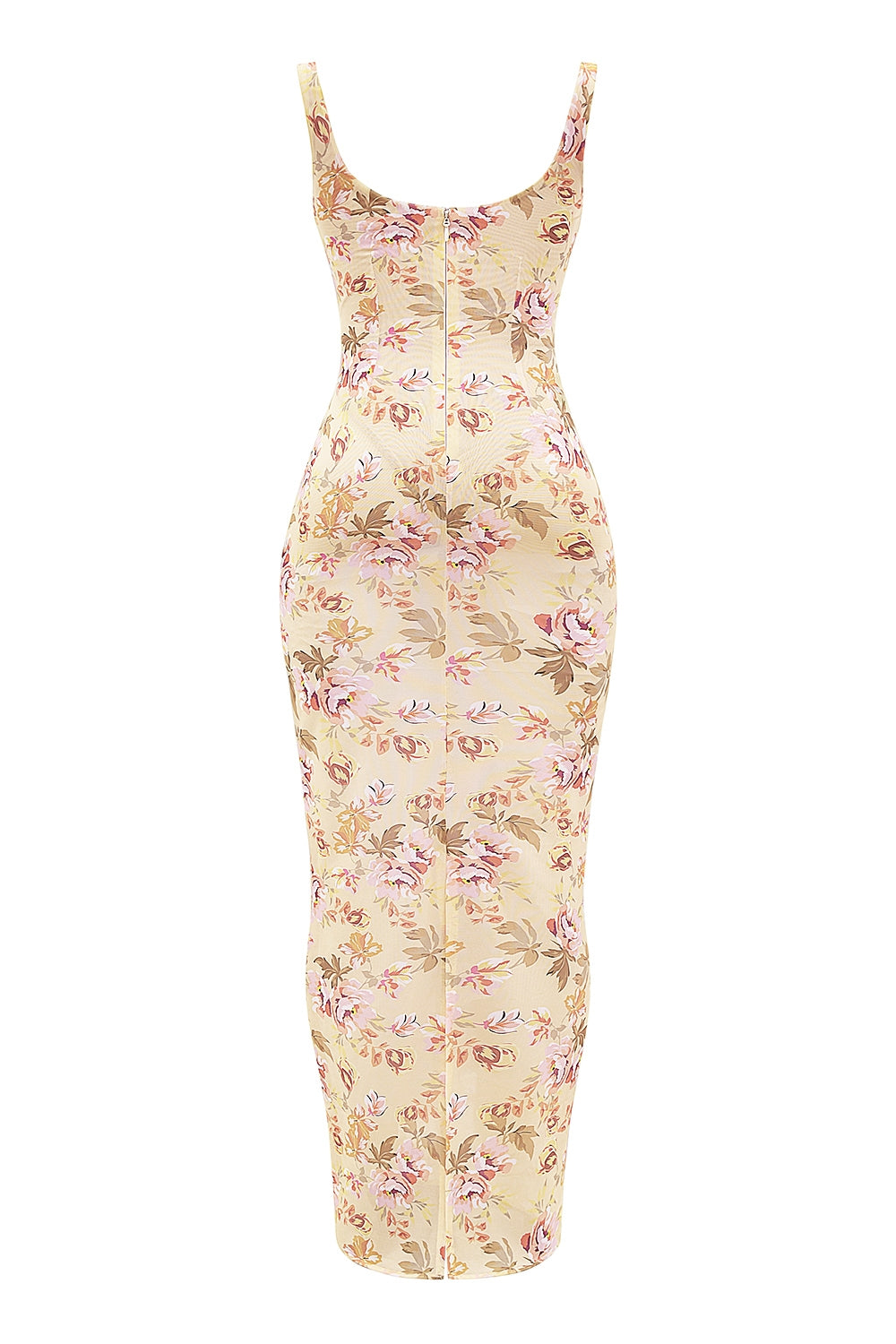 honeyflower print maxi dress