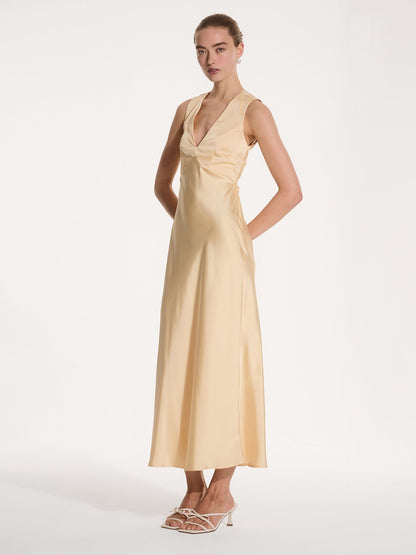 Nova Dress in Vintage Yellow