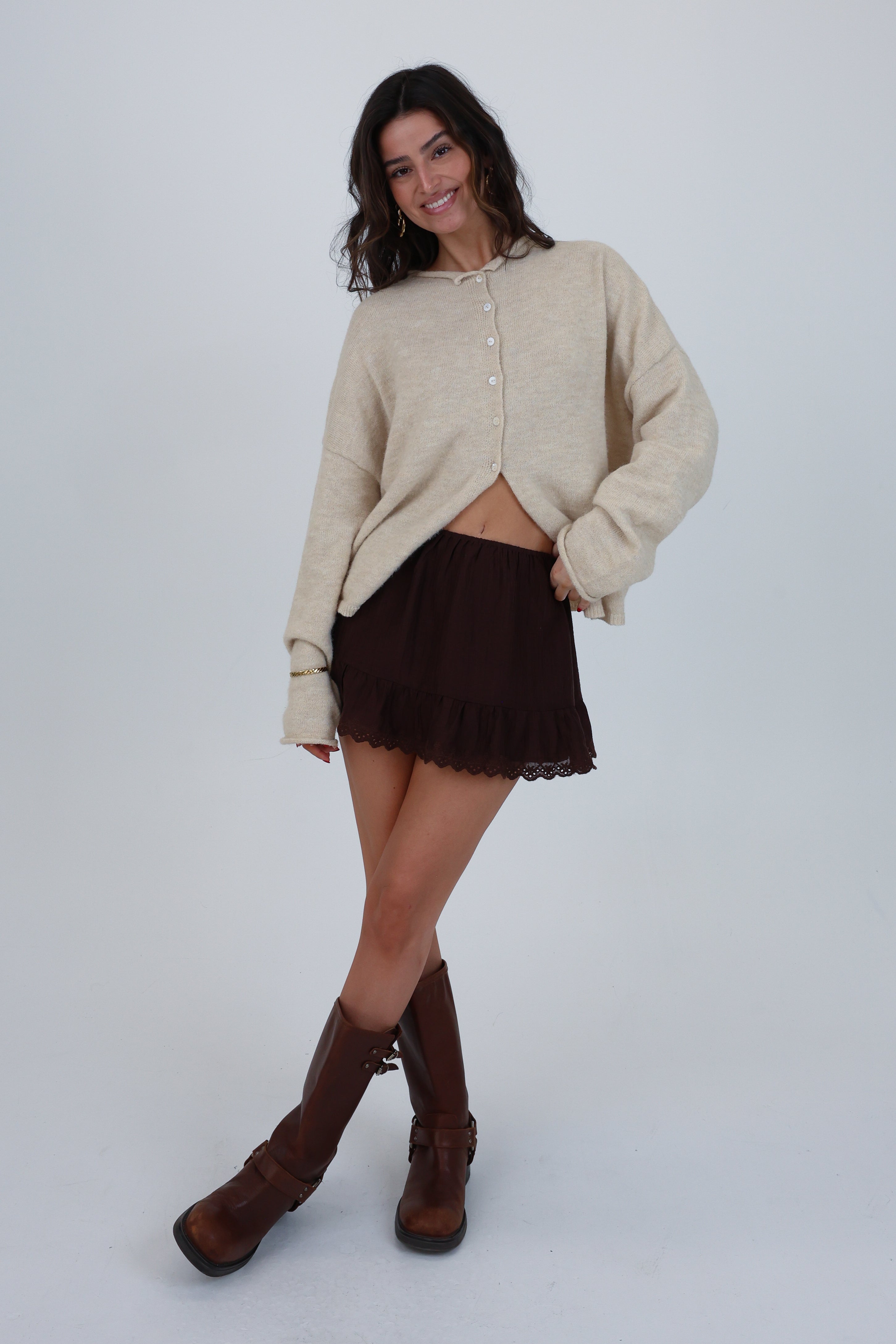 Amelia Skirt in Brown
