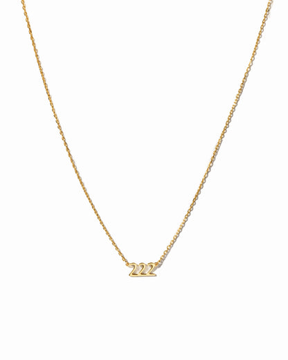 222 Ready to Ship Angel Number Necklace