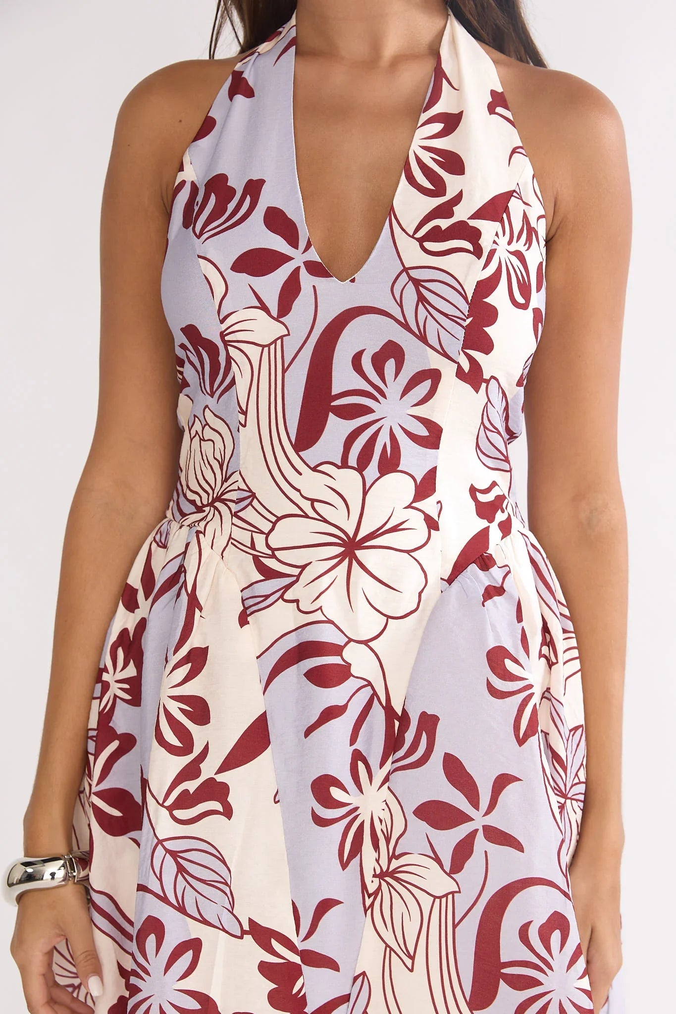 El Corazon Halterneck Mini Dress Blue