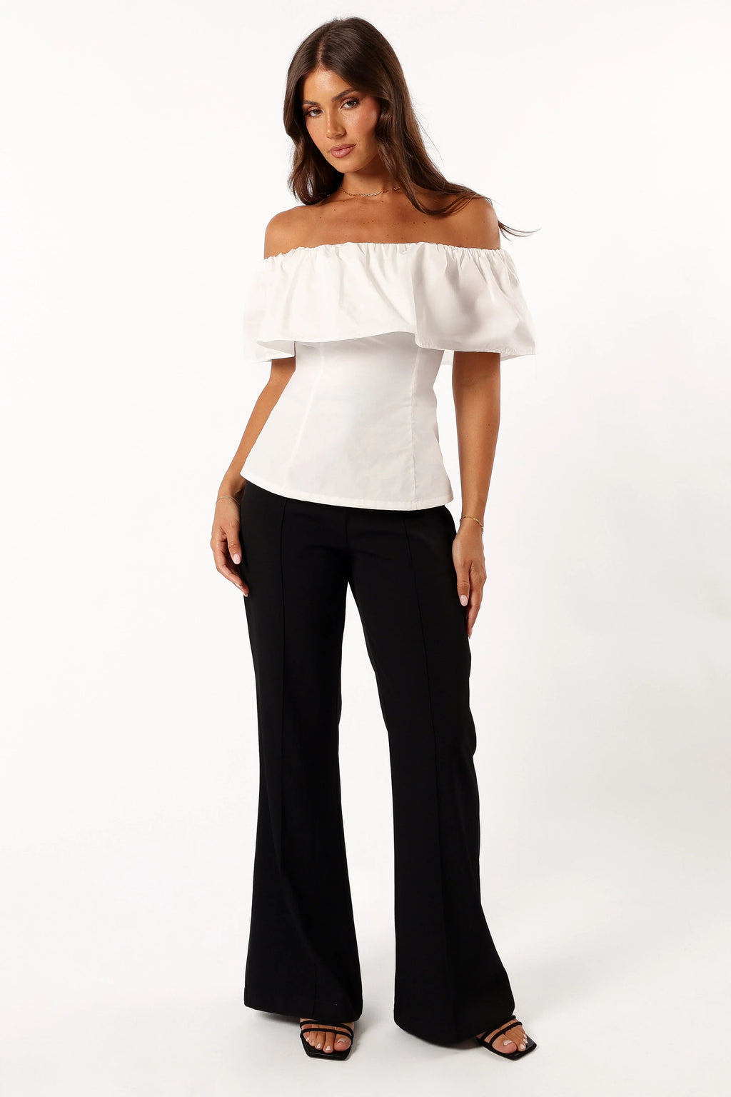Emery Off the Shoulder Top - White