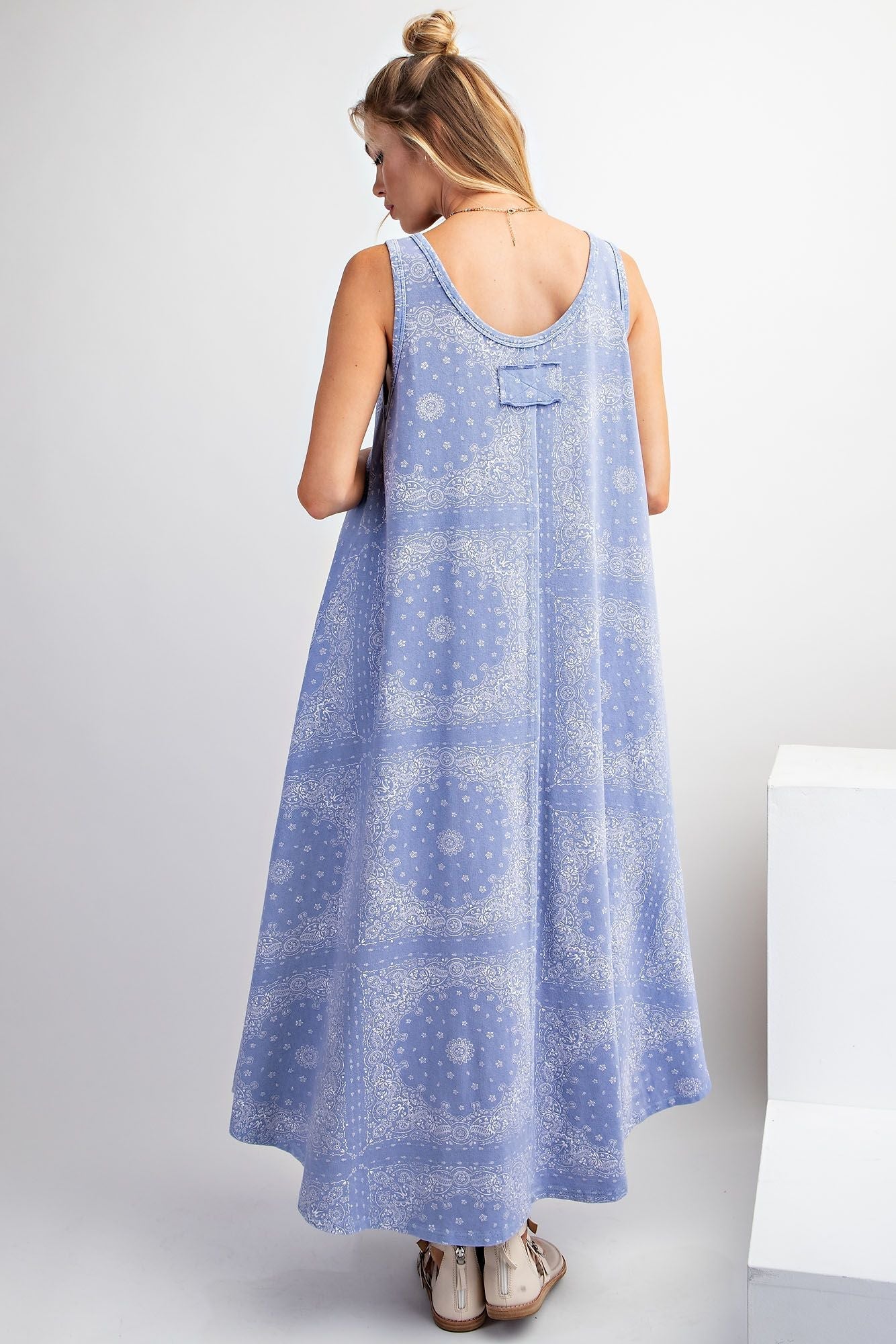 Bandana Print Maxi Dress