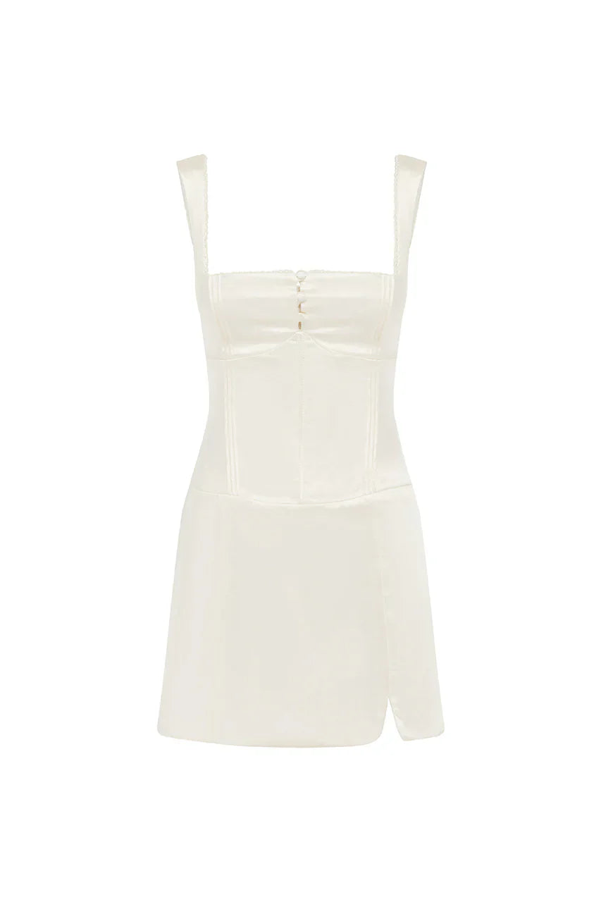 AMALDA MINI DRESS - IVORY