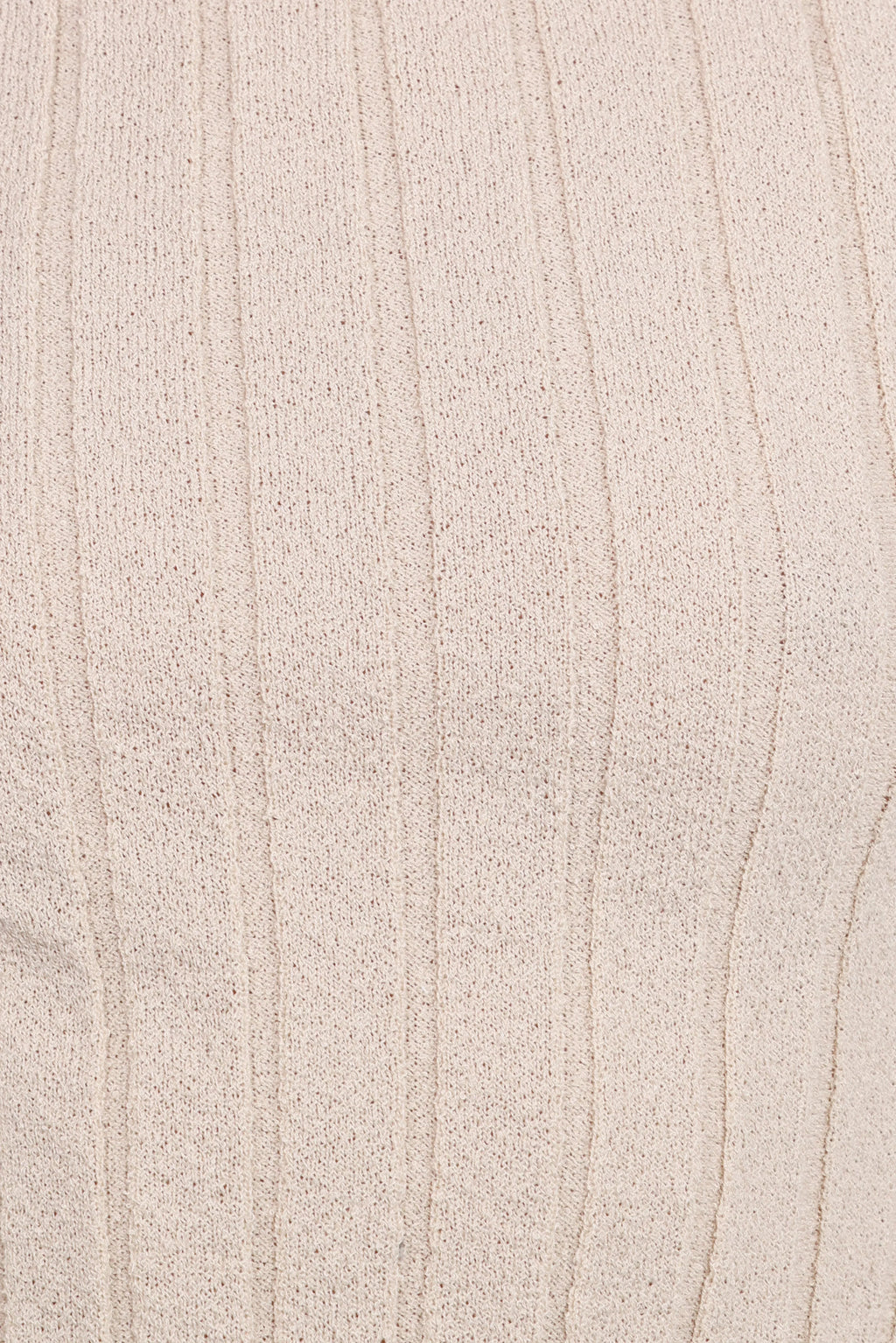 Brodie Wide Rib Knit Top - Beige