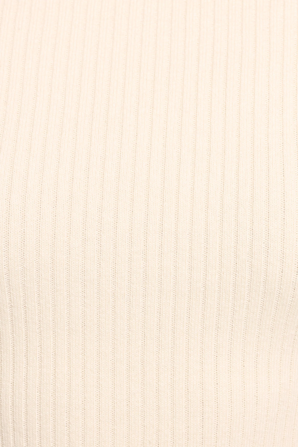 Fleur Ribbed Knit Top - Cream