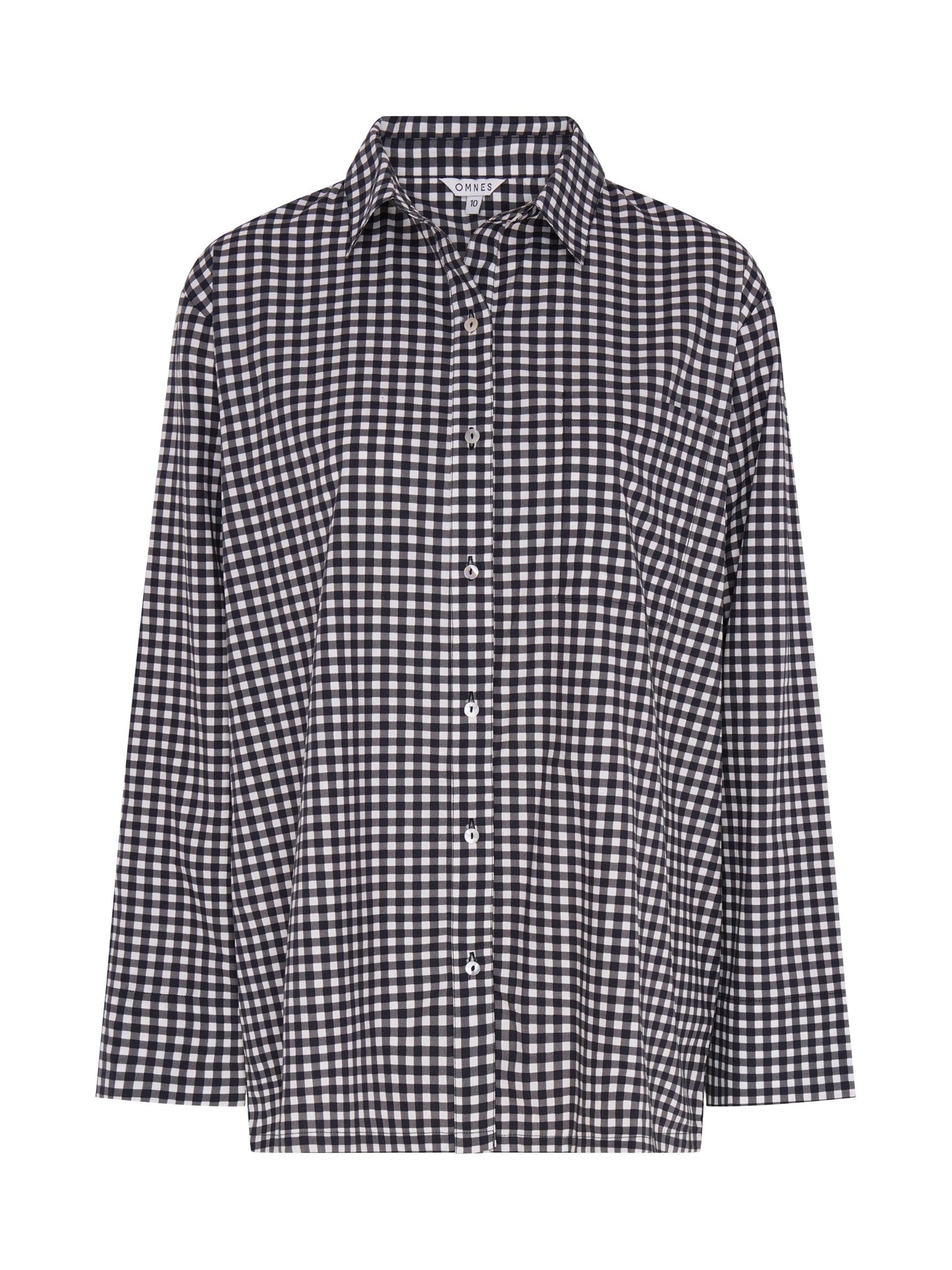 Nala Check Tie Back Shirt in Mono