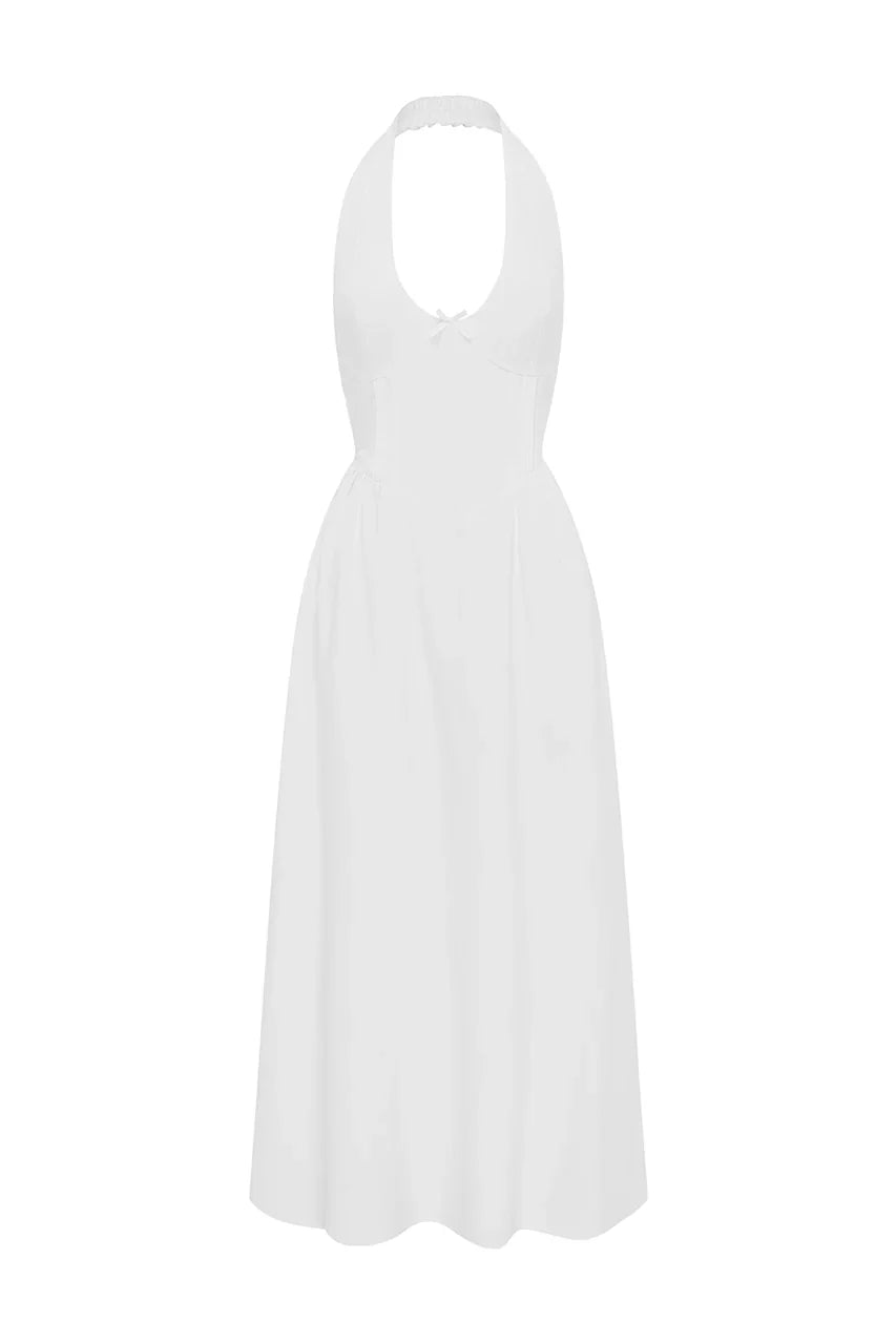 HENRIETTA MIDI DRESS - WHITE