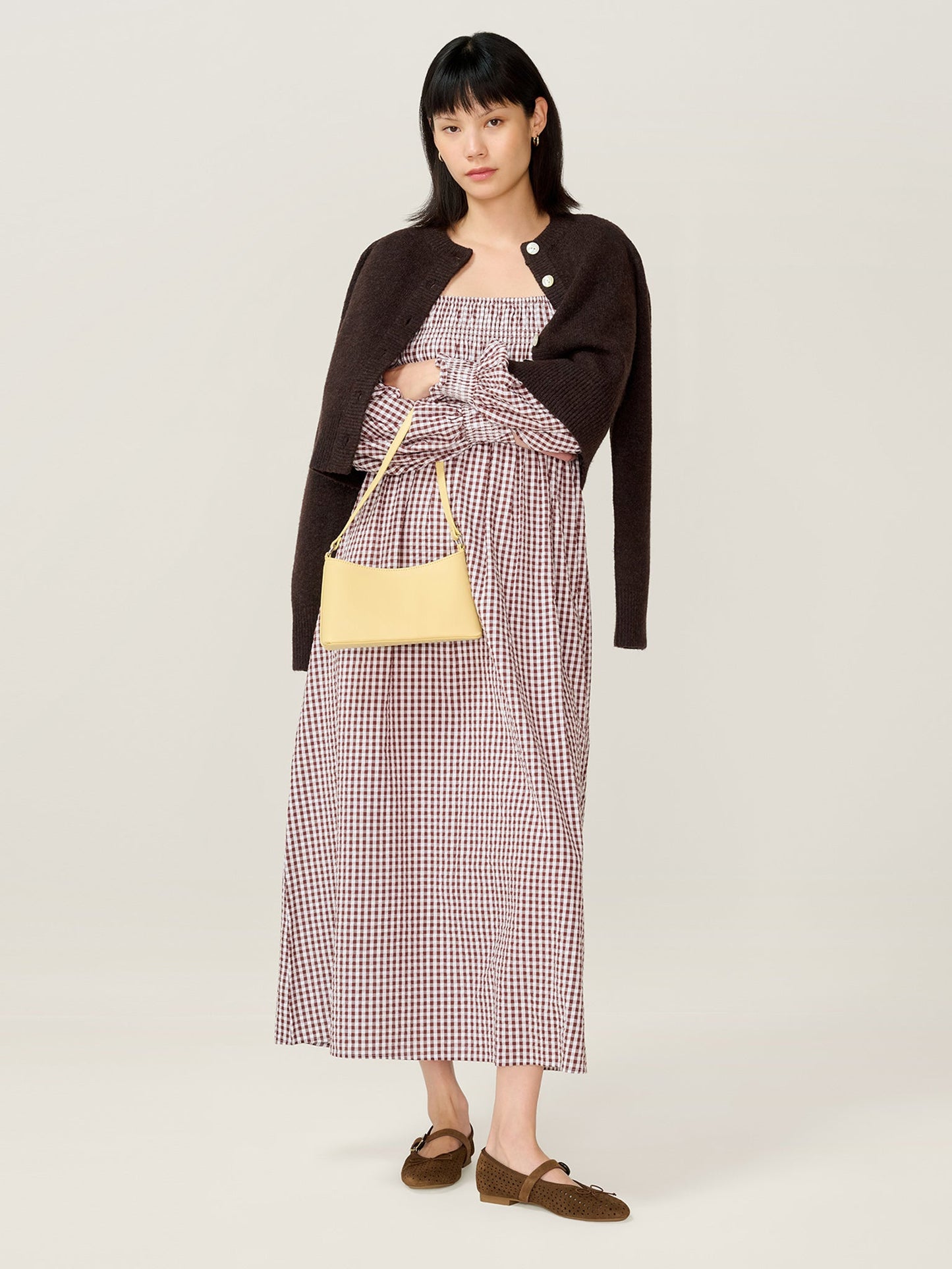 Amaryllis Dress in Chocolate