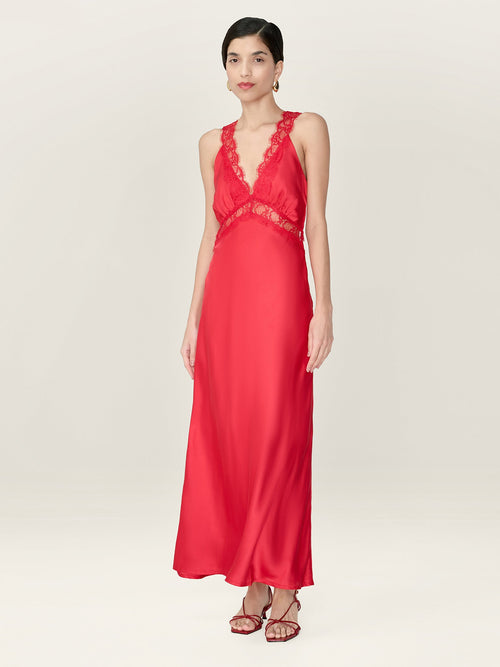 Aurelia Dress in Barbados Cherry