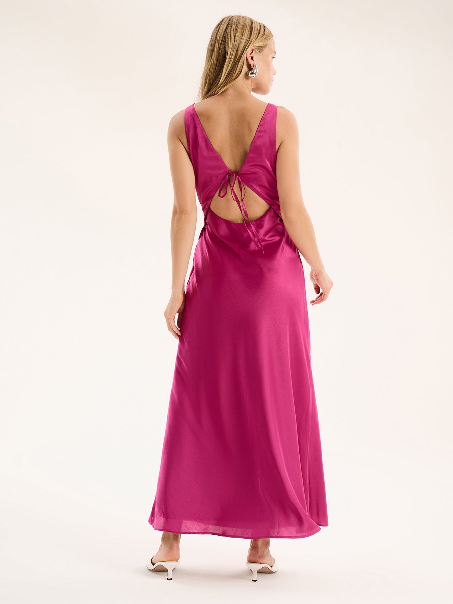Cerelle Dress in Magenta
