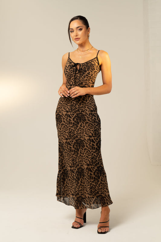 Alexis Maxi Leopard Print Dress
