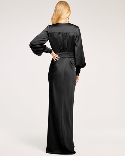 Madelane Plunging Maxi Dress