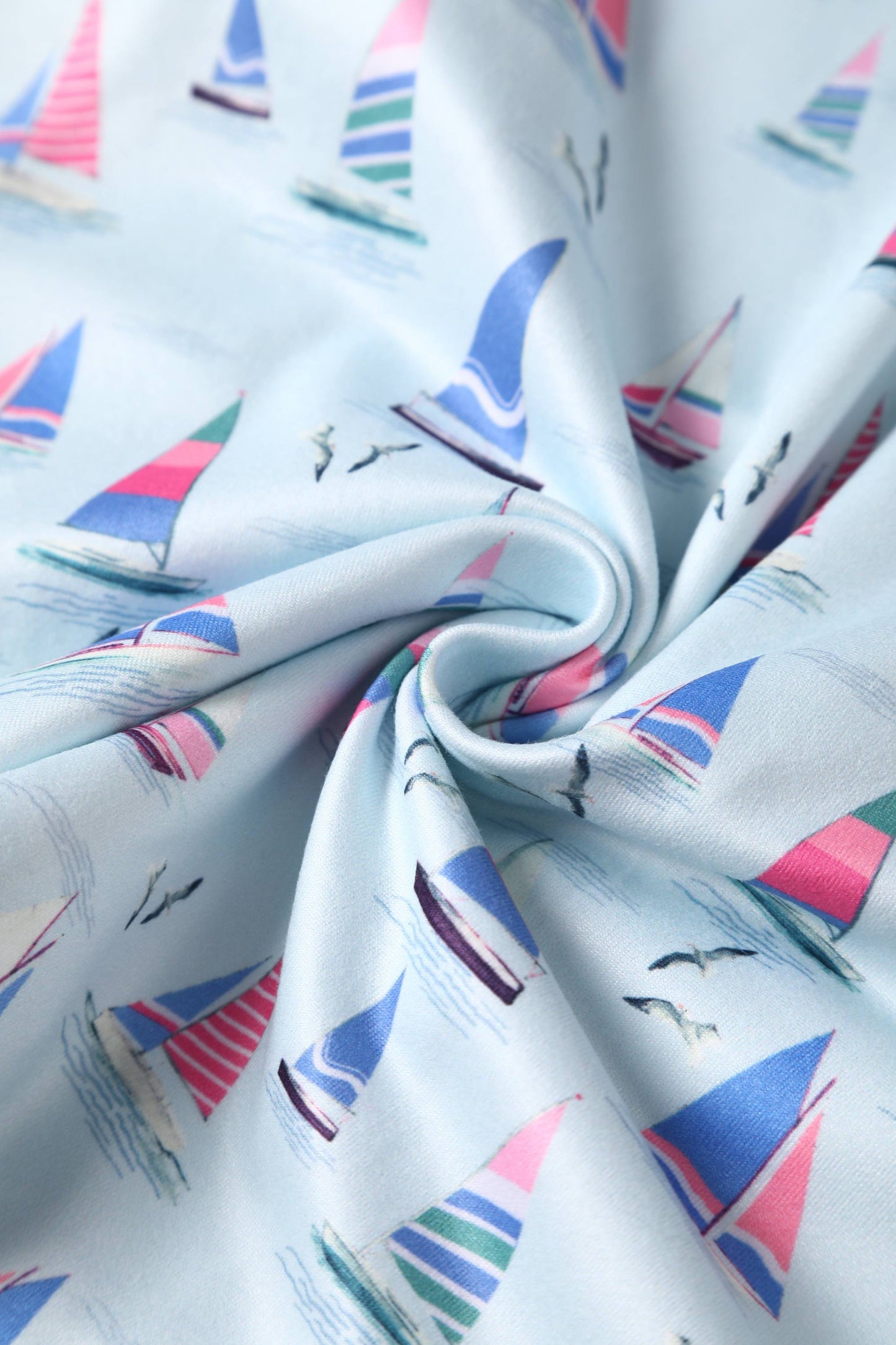 Brenda Blue Sailboats A-line Dress