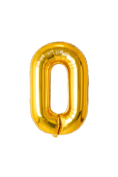 Jumbo Gold Number Balloon