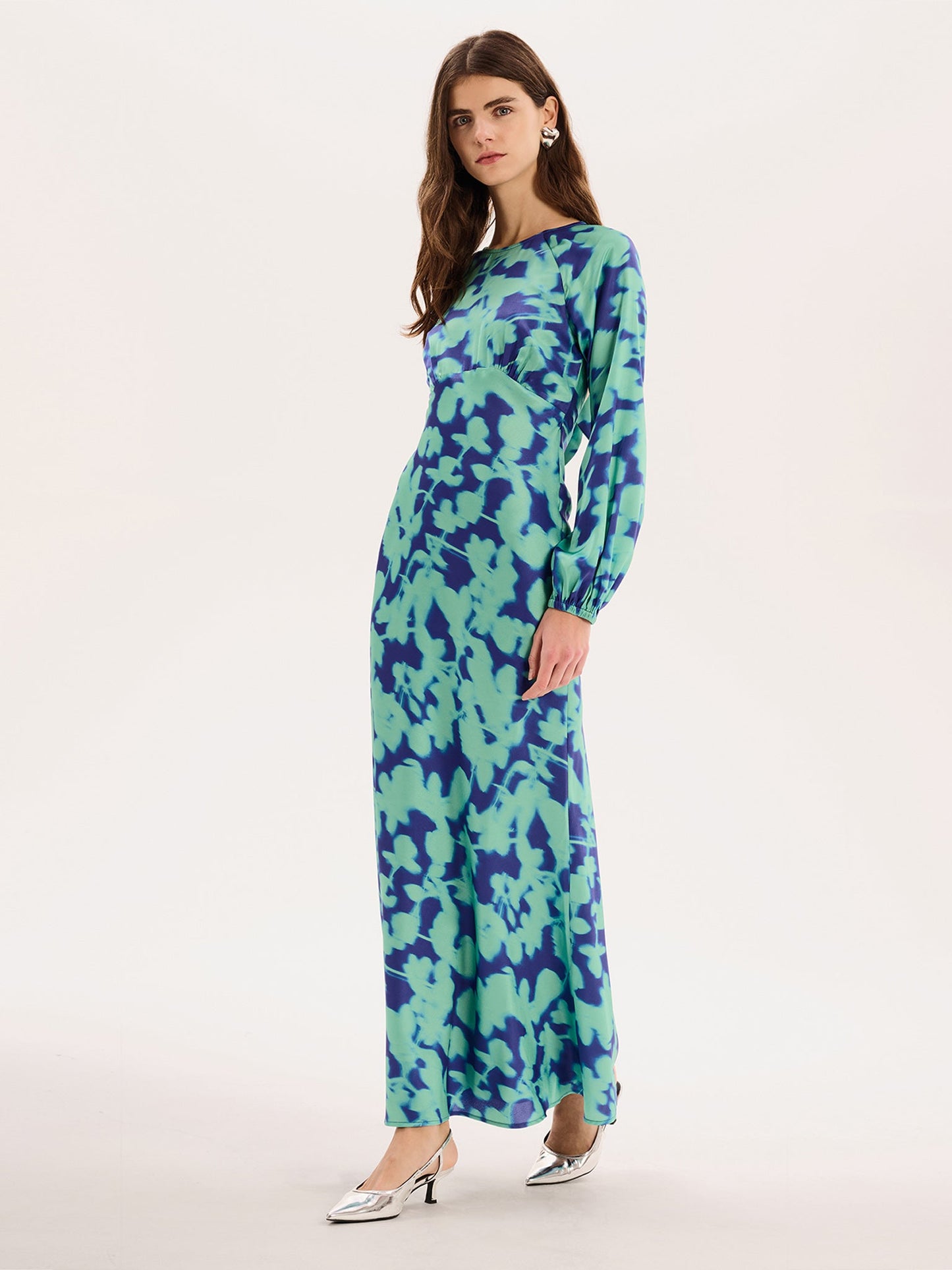 Joelle Dress in Blurred Floral