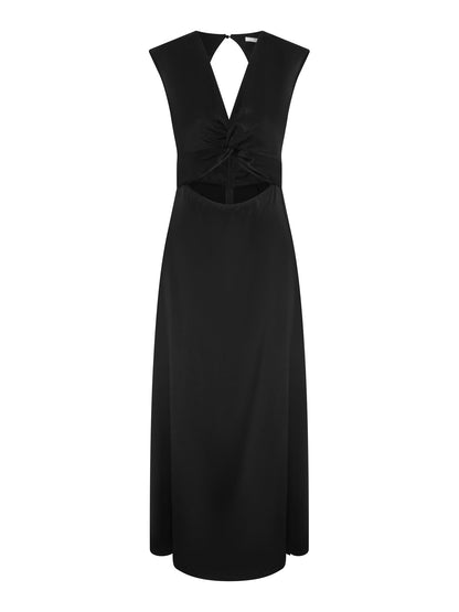 Marin Twist Front Dress in Black