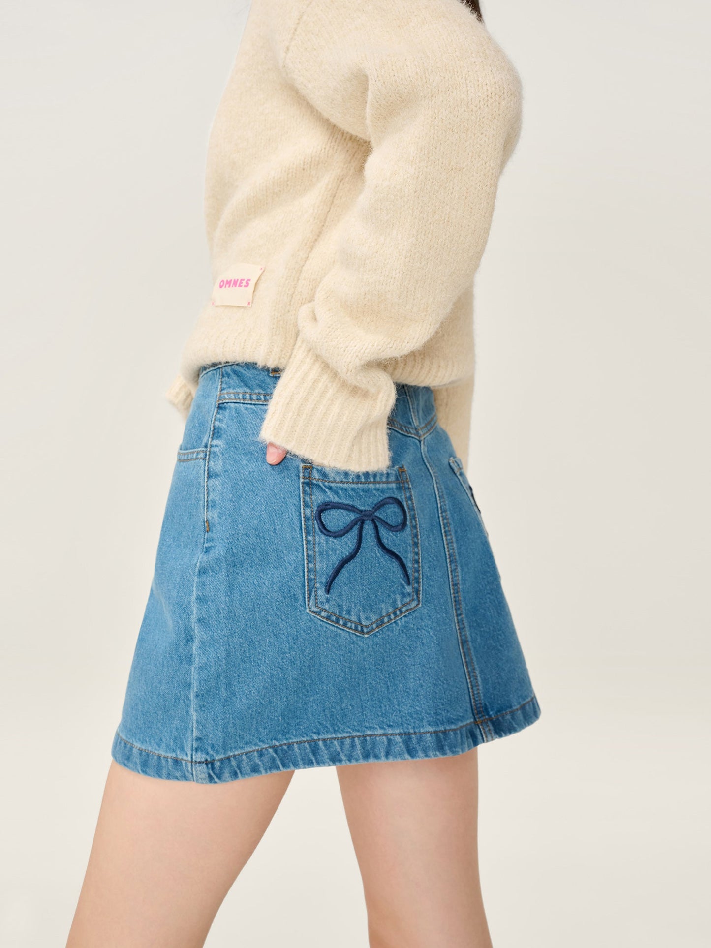 Ottie Bow Skirt in Midwash