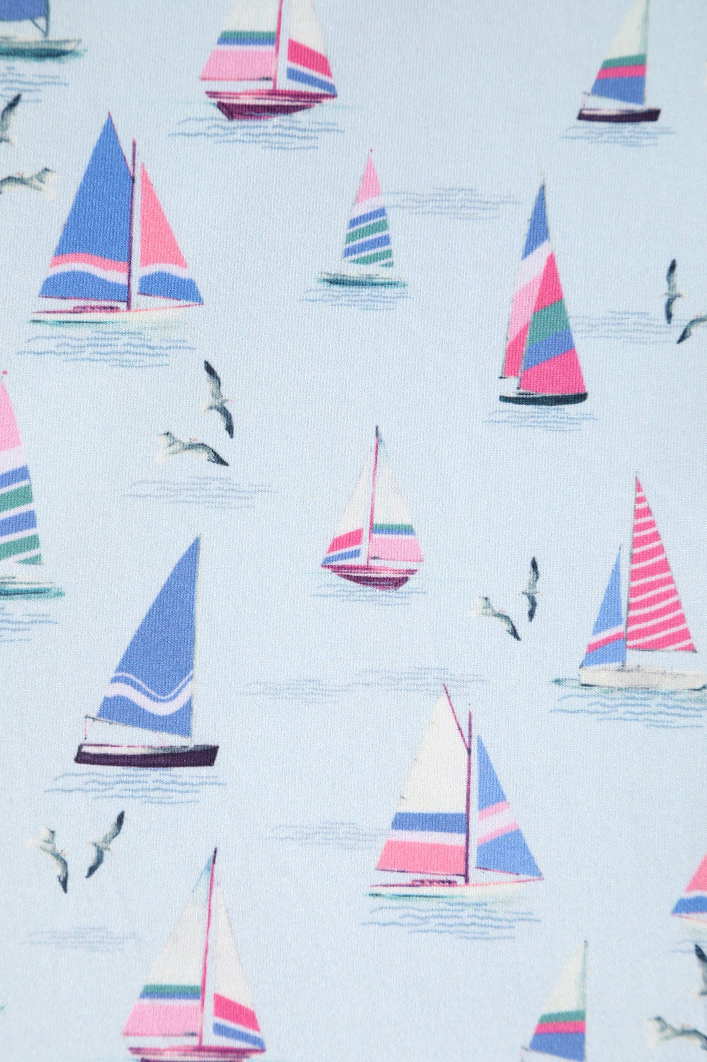 Brenda Blue Sailboats A-line Dress