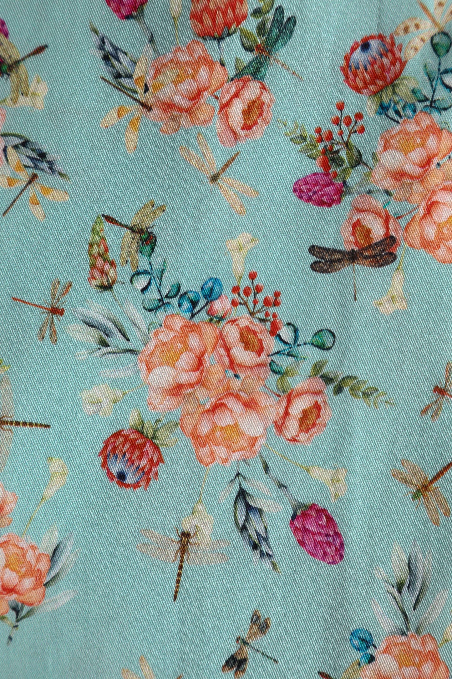 Penelope Mint Green Floral Shirt Dress