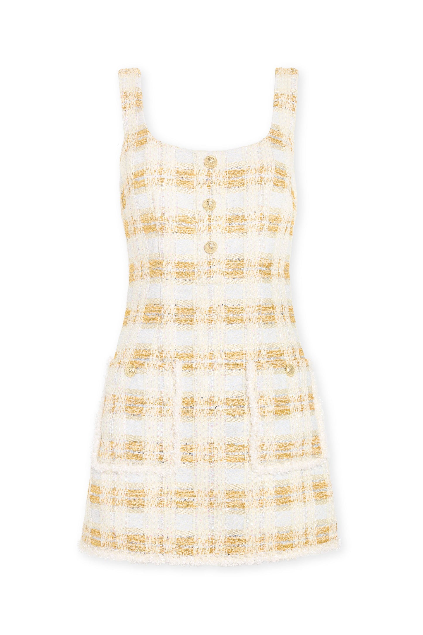 Michaela Lurex Tweed Mini Dress