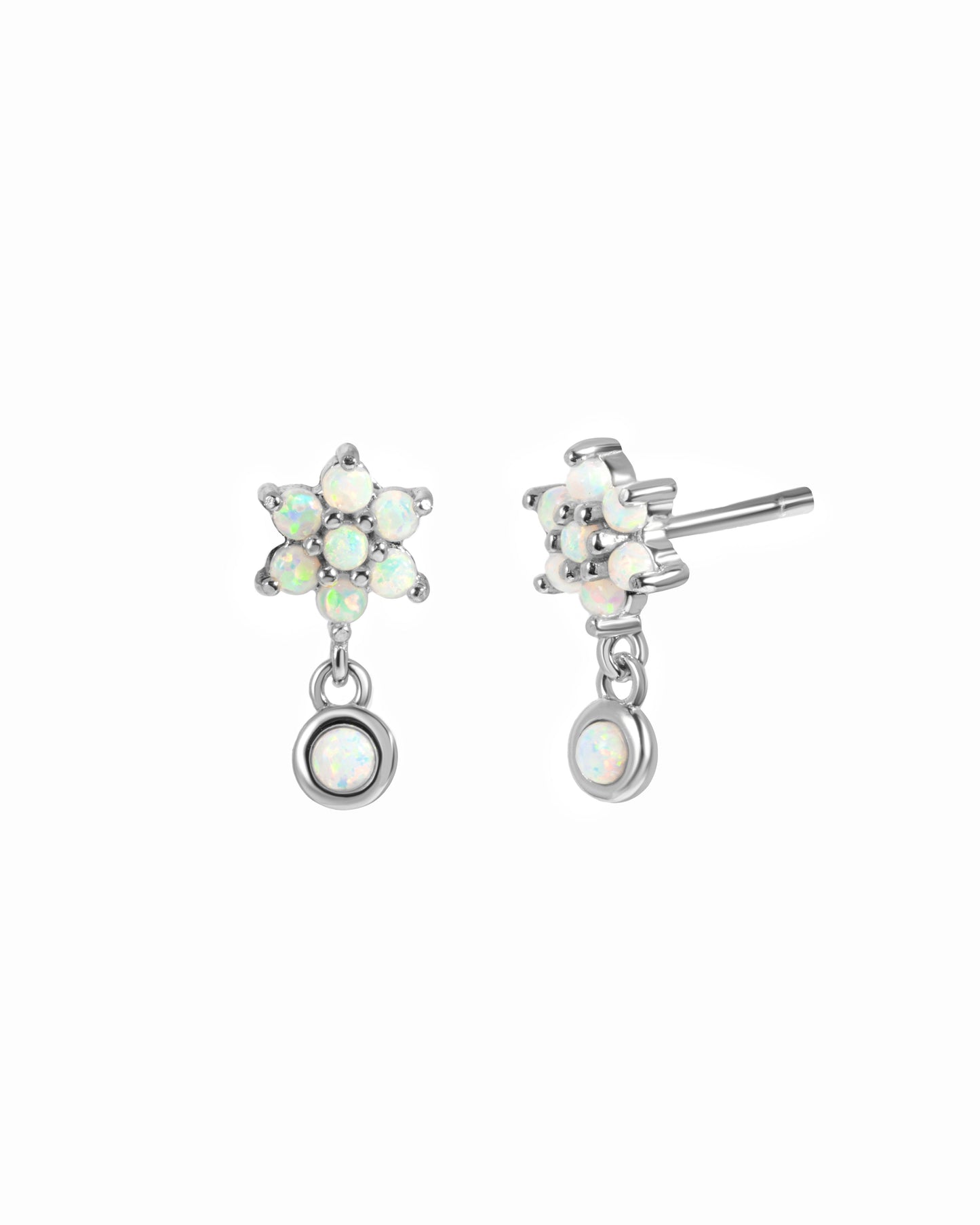 Dangling Opal Stud Earrings