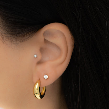 Chunky Hoop Earrings