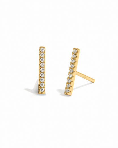 Pavé Bar Studs