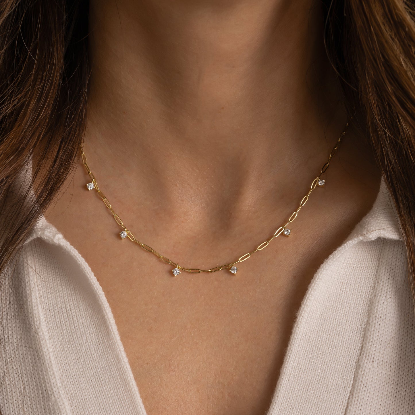 Paperclip Charm Necklace