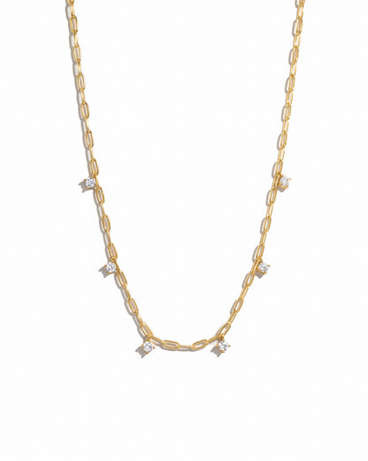 Paperclip Charm Necklace