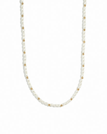 Beaded Pearl Necklace