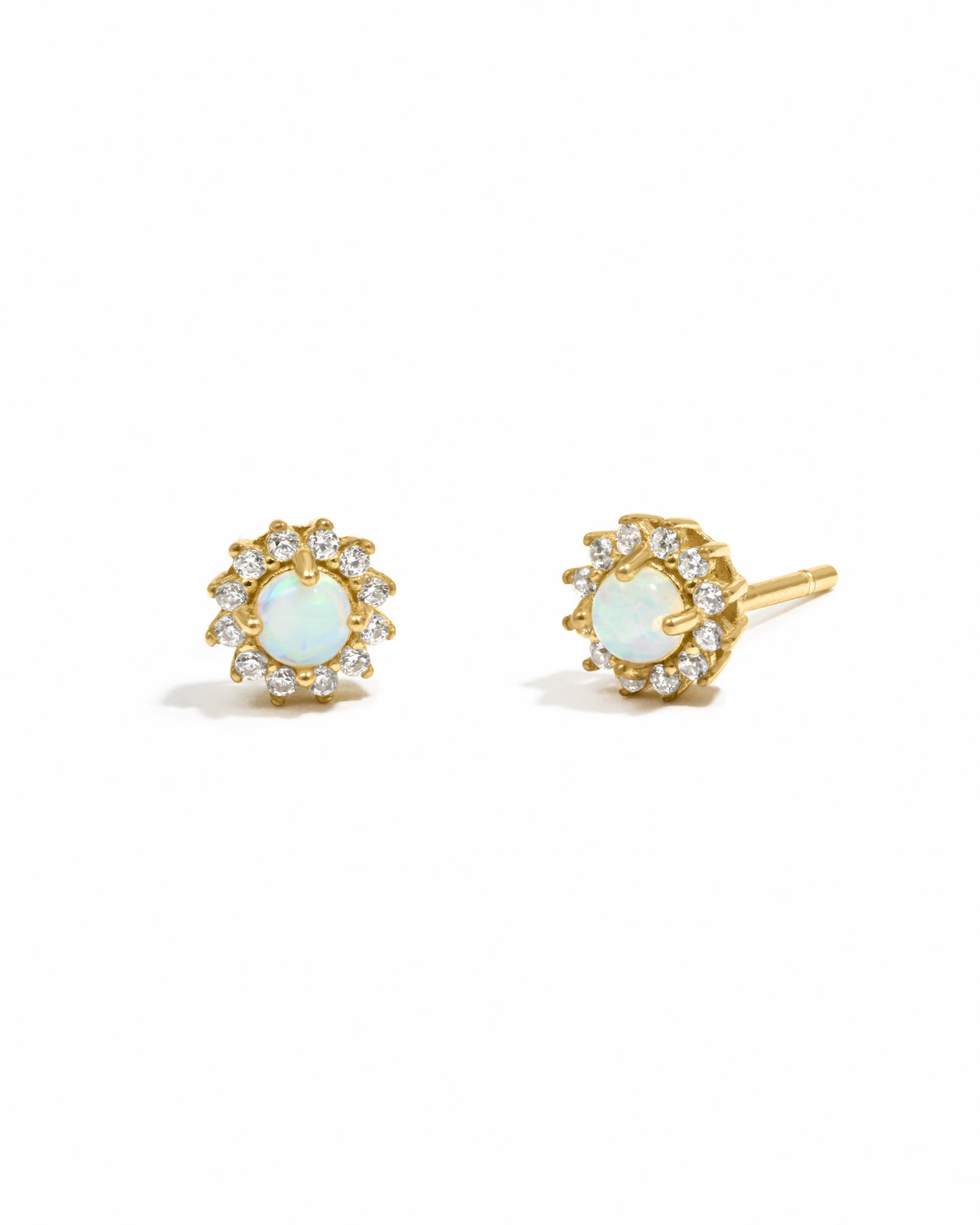 Lora Opal Stud Earrings