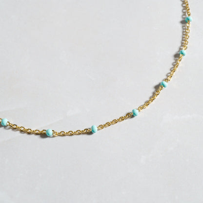 Turquoise Beaded Anklet