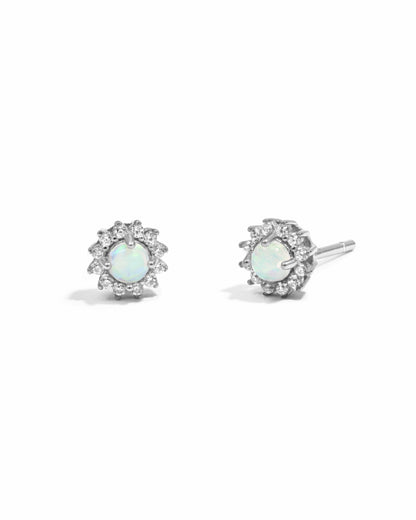 Lora Opal Stud Earrings