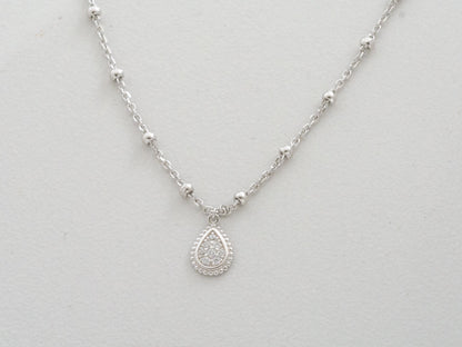 Beaded Tear Drop Necklace