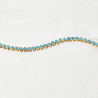 Turquoise Tennis Anklet