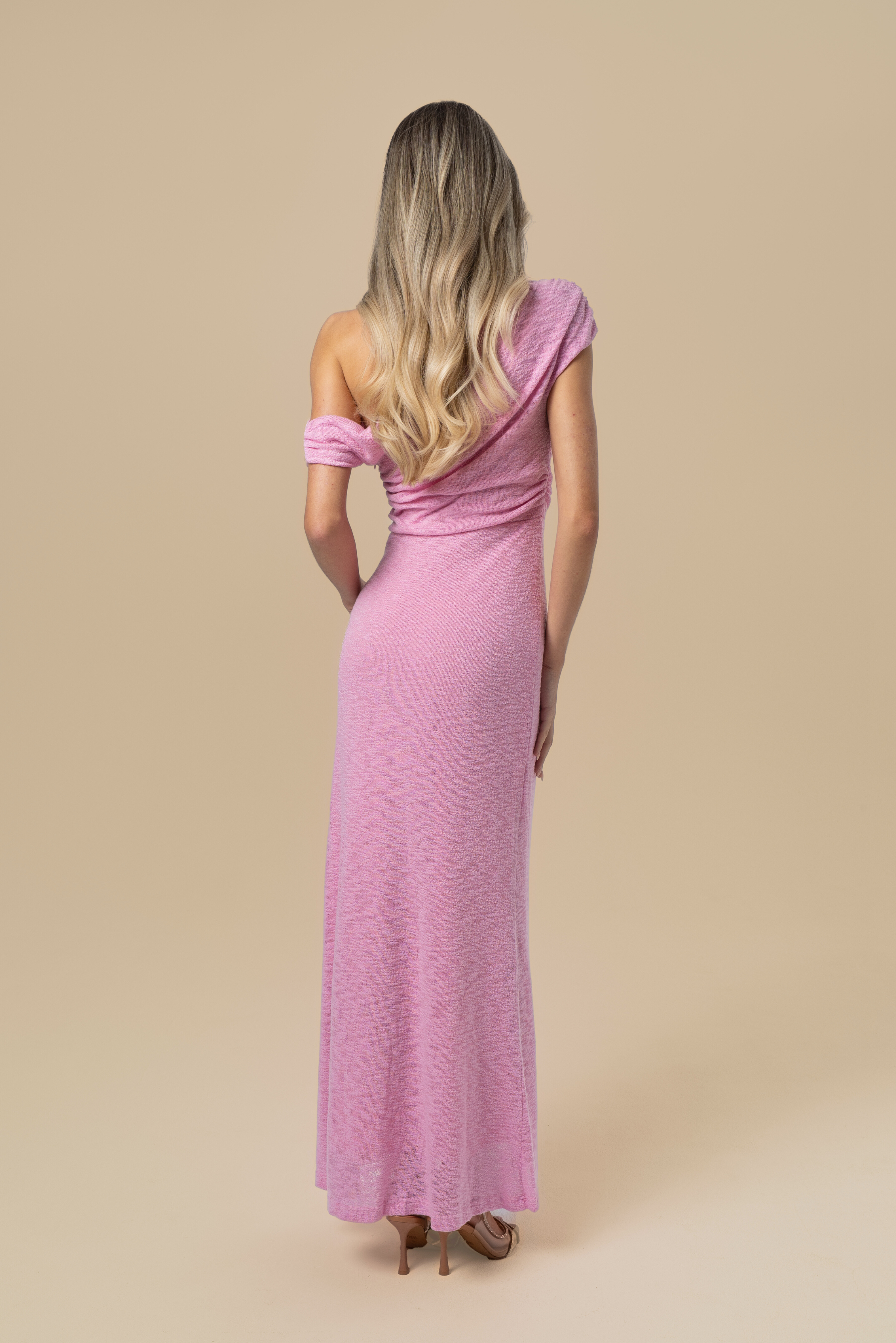 Shana Pink Drop Shoulder Maxi