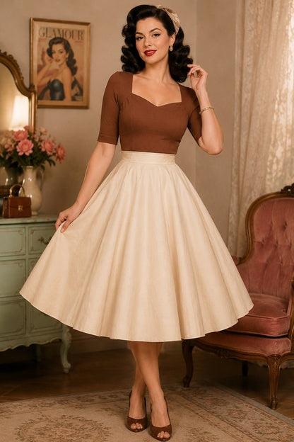 Anne Brown Elbow-Sleeve Top