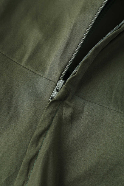 Mabel Olive Green Midi Shirt Dress