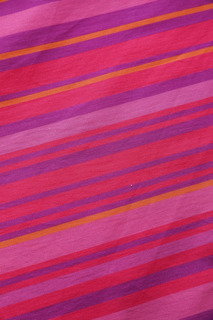 Mollie Pink Striped Full Circle Shirt Dress