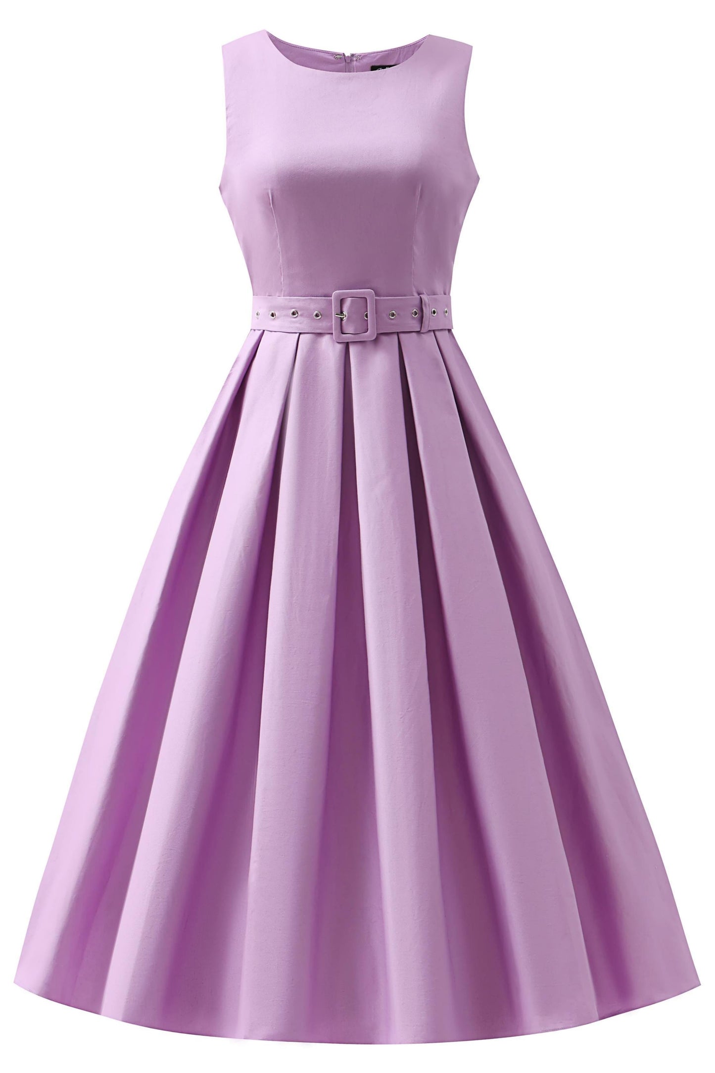 Helen Lilac Cotton Midi Dress