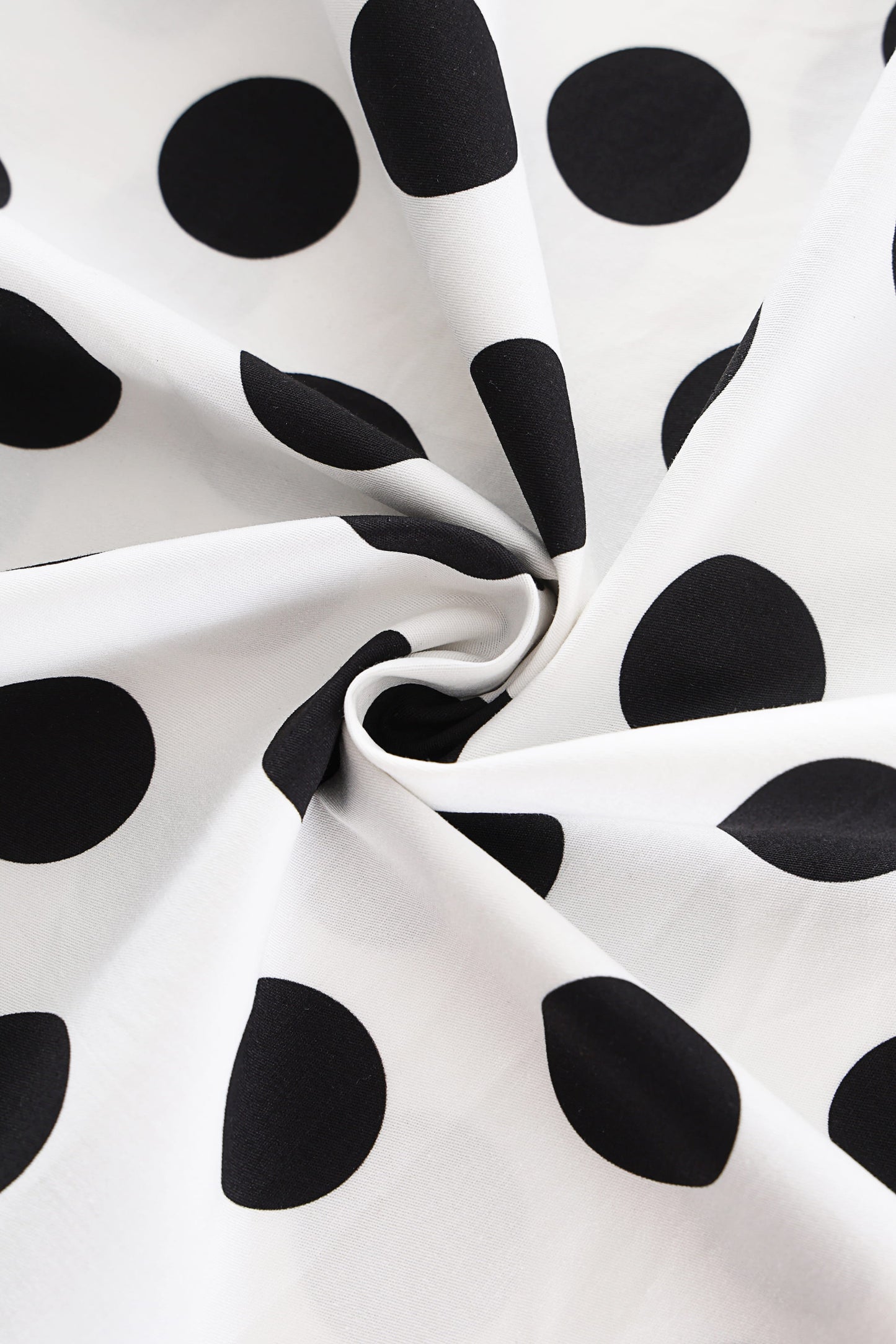 Helen White Polka Dot Cotton Midi Dress