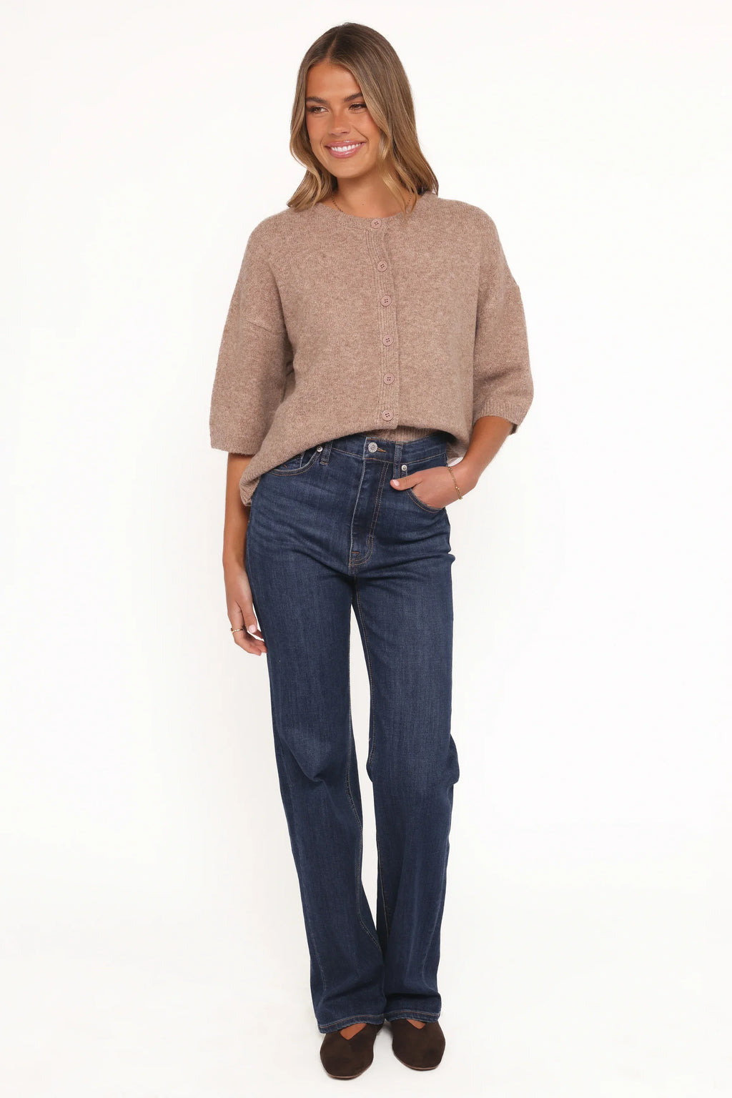 Lilith Knit Top - Mocha