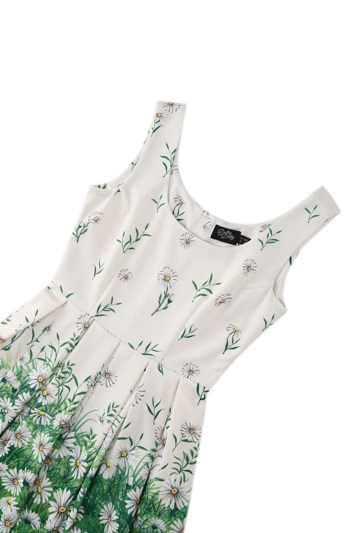 Amanda Daisy Swing Dress In White