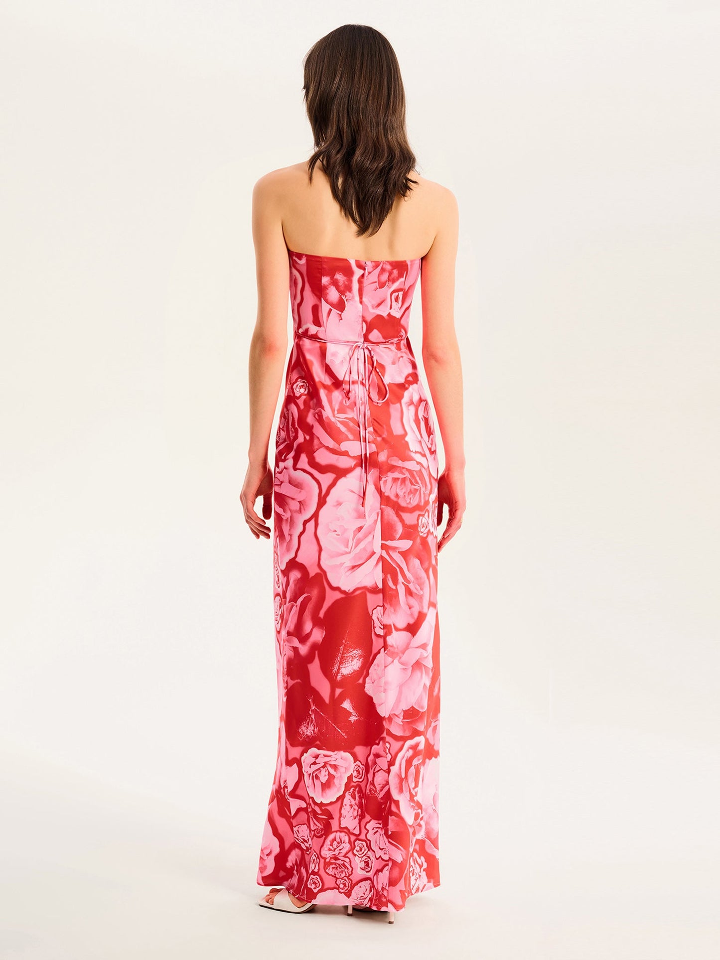 Amdra Maxi Dress in Red Floral
