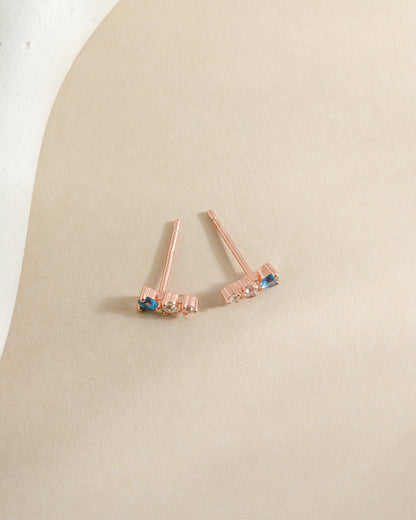 Aqua & Diamond Ear Climber